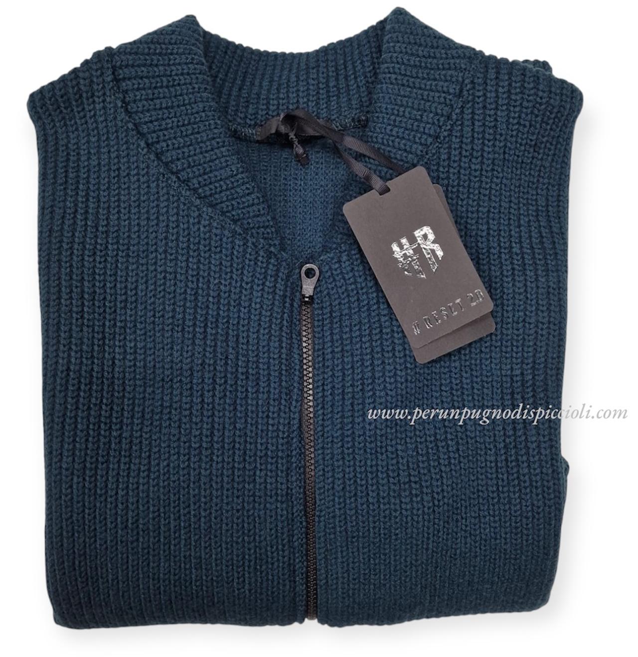 Maglione cardigan Reset 2.0 con zip