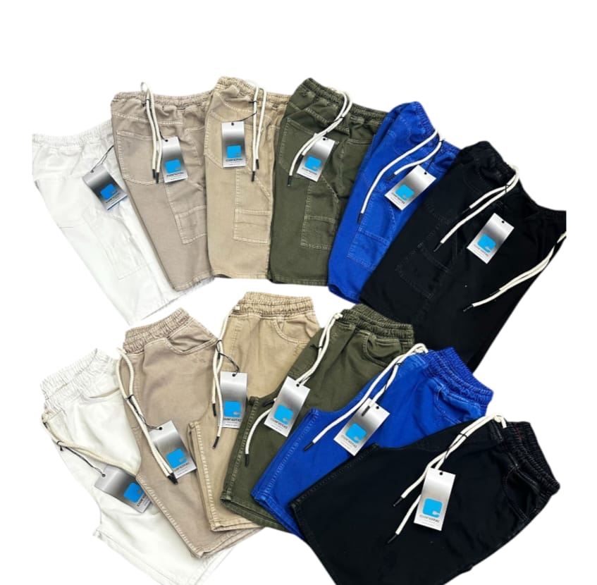 Shorts Cianotic elastico art: carpenter old