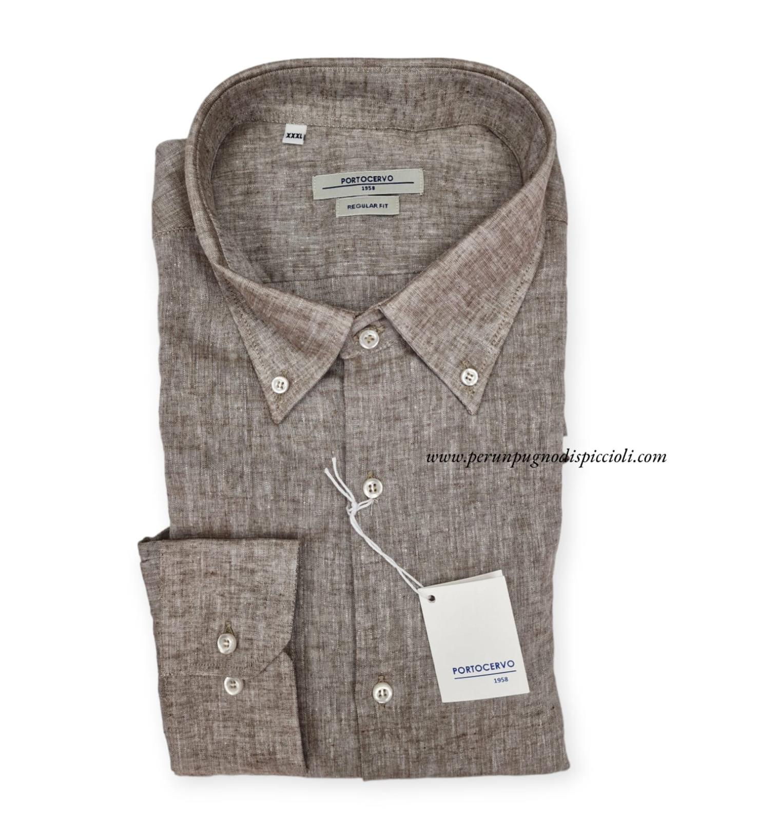 Camicia Portocervo Botton Down over in lino