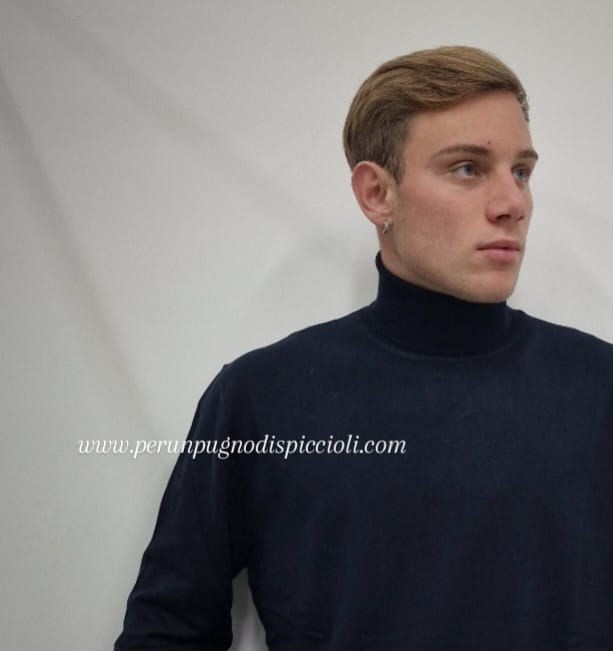 Maglioncino Bottega Napoletana collo alto in viscosa