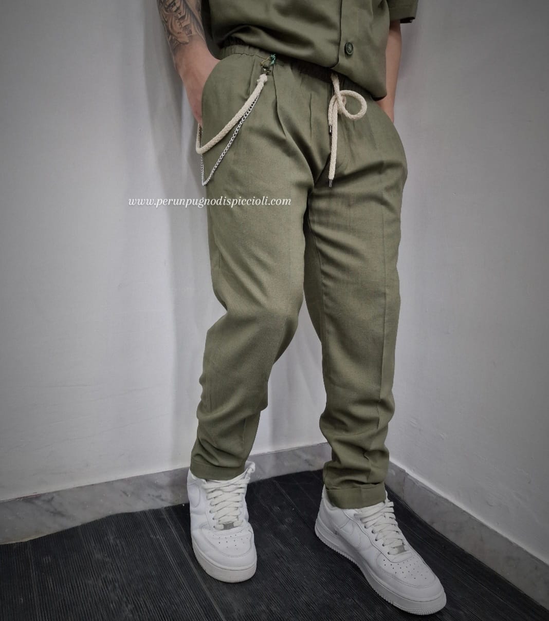 Pantalone con elastico Joe Marvin/ Noir Fox