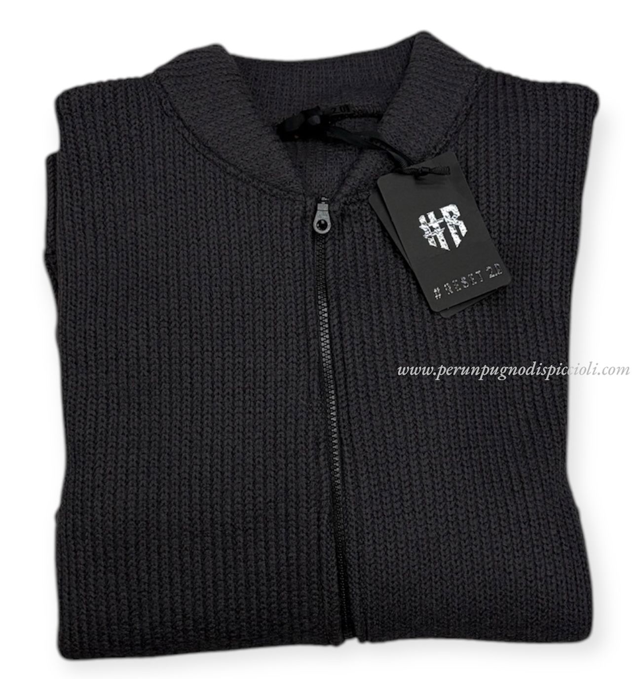 Maglione cardigan Reset 2.0 con zip