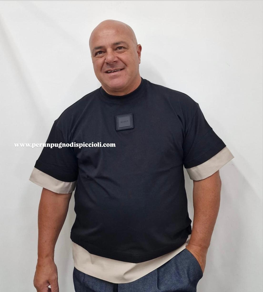 T-shirt Reset 2.0 art: popoline manica e fondo