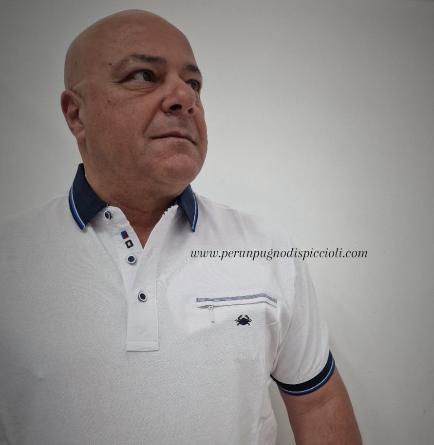 Polo Granchio con taschino con zip