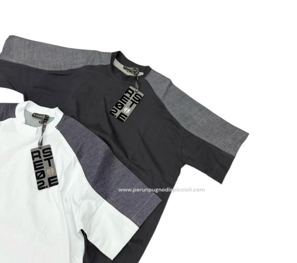 T-Shirt Reset 2.0 art: carrè jeans e profilo