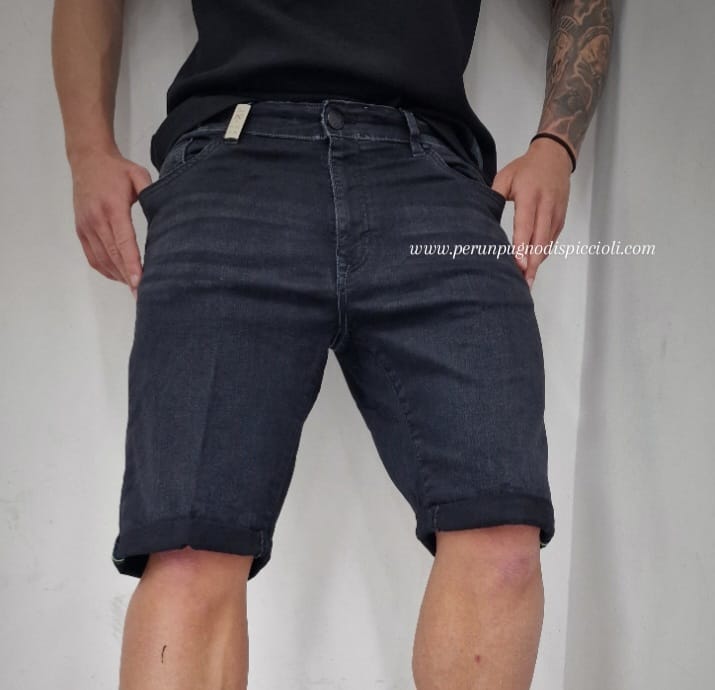 Shorts jeans nero Sea Barrier