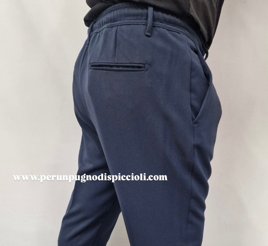 Pantalone Portocervo con mezzo elastico e laccio art:81540