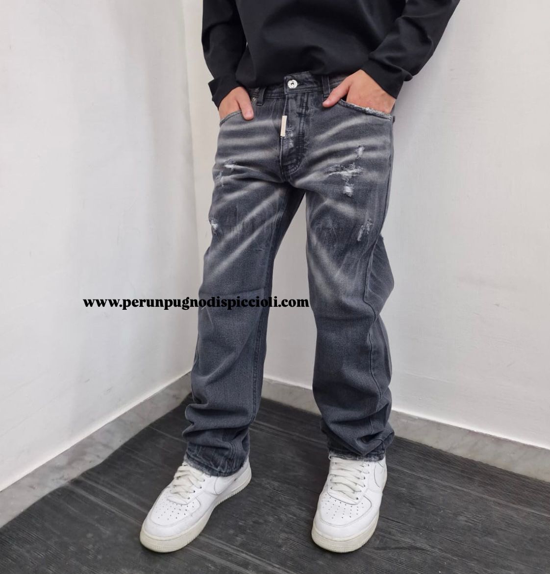 Jeans Cianotic art: Straight fit ml black