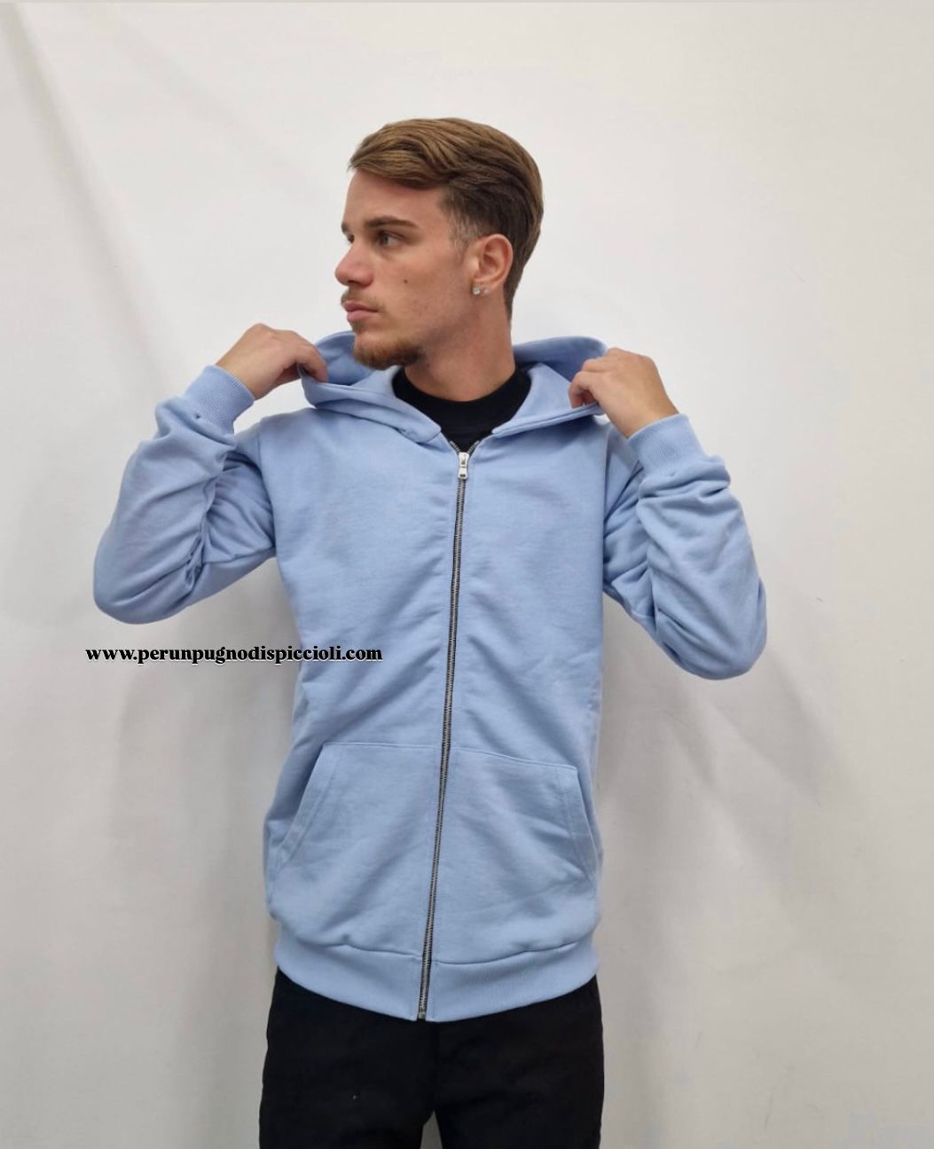 Felpa Cianotic con zip art: Champion