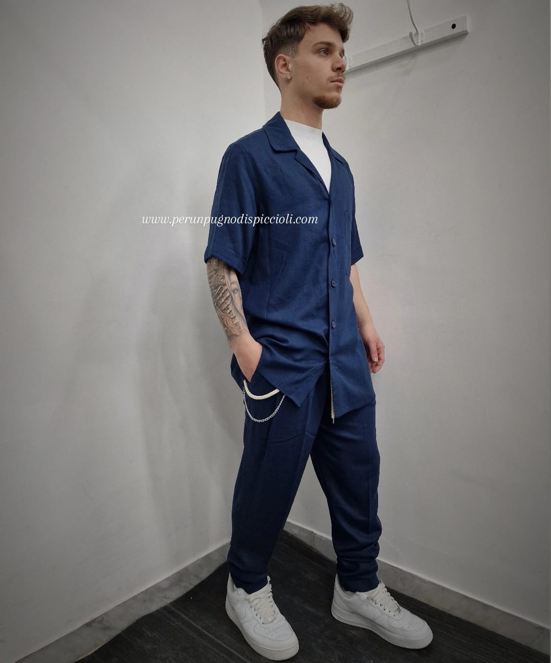 Pantalone con elastico Joe Marvin/ Noir Fox